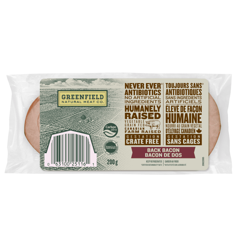 Greenfield Natural Meat Co Back Bacon