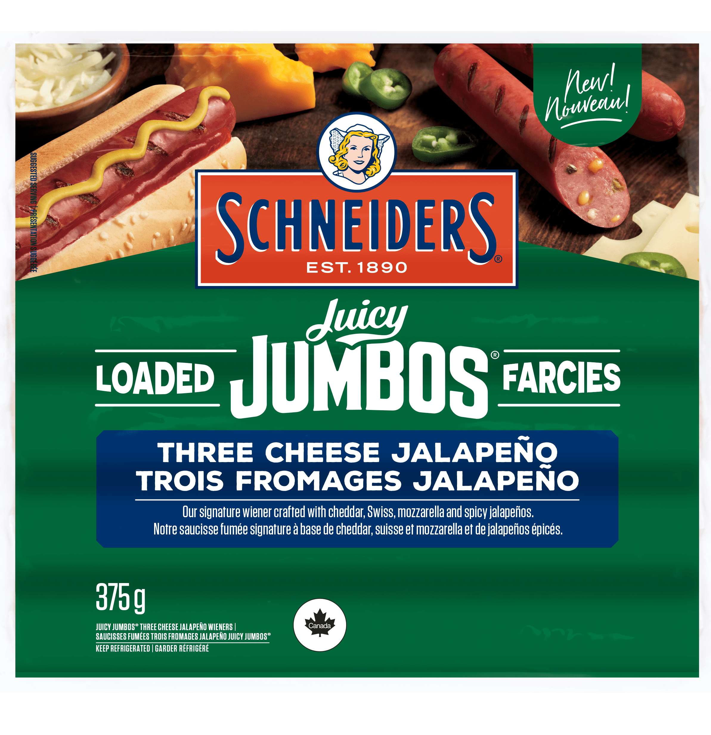 Juicy Jumbos Loaded Three Cheese Jalapeño