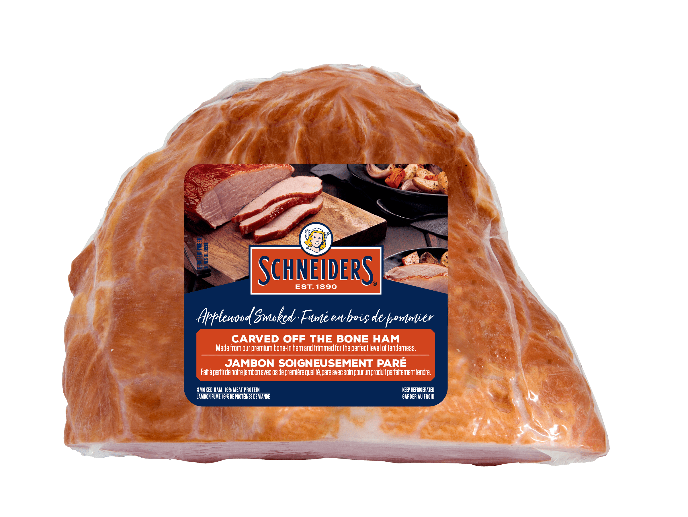 Jambon soigneusement paré