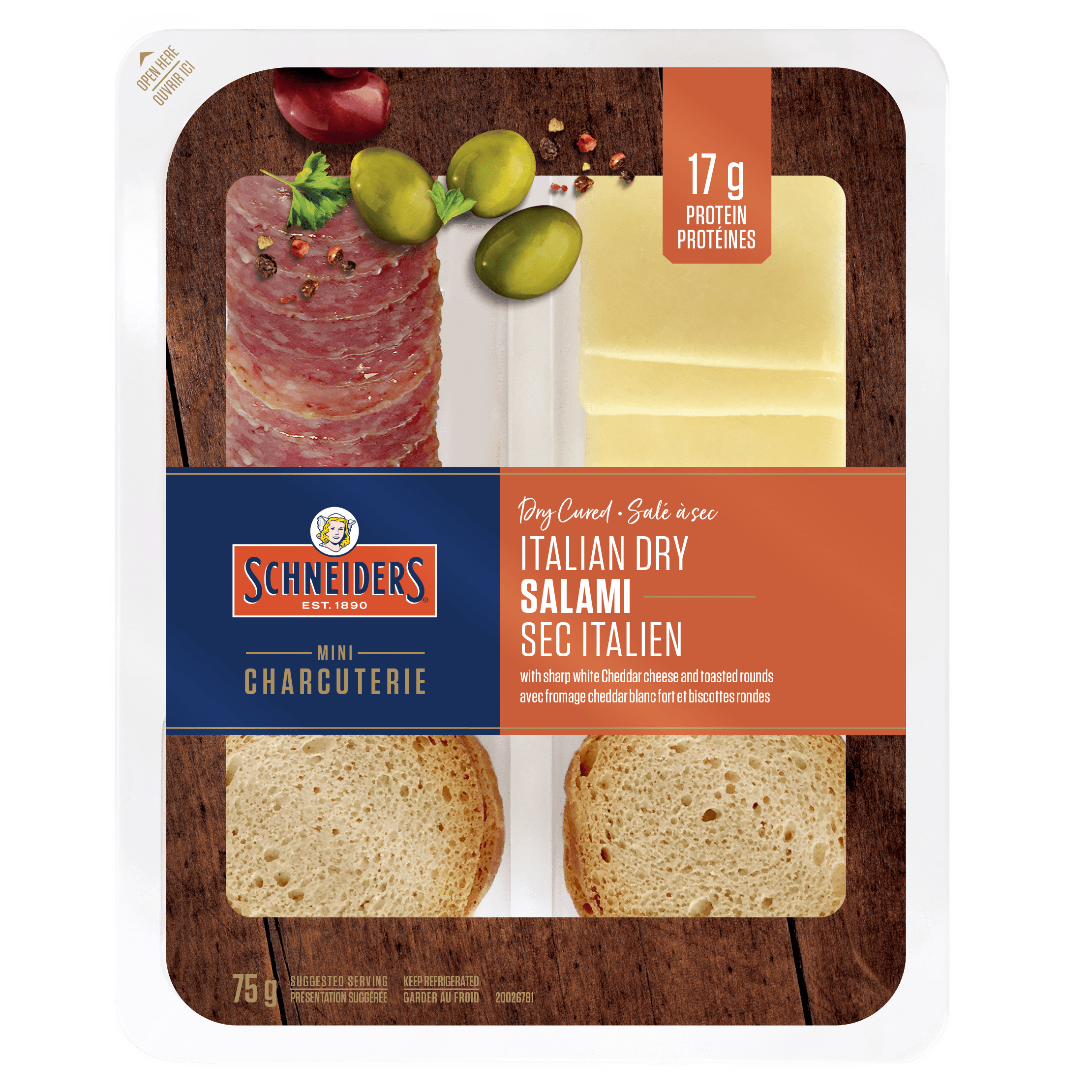 Trousse-collation de salami sec italien