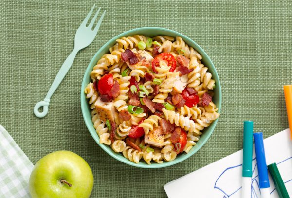 Best Ever Chicken Bacon Ranch Pasta Salad