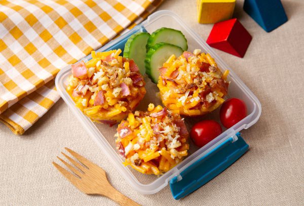 Ham Mac and Cheese Muffins