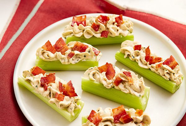 Bacon Stuffed Celery Boats