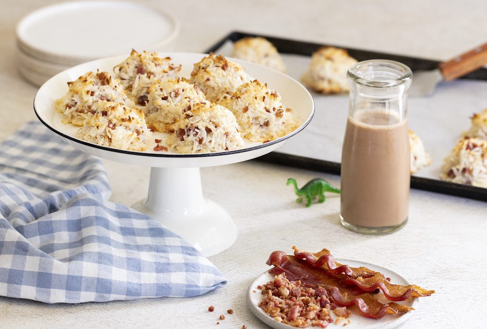 Sweet & Salty Bacon Coconut Macaroons