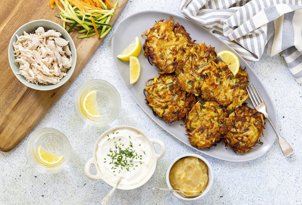 Shredded Chicken Latke