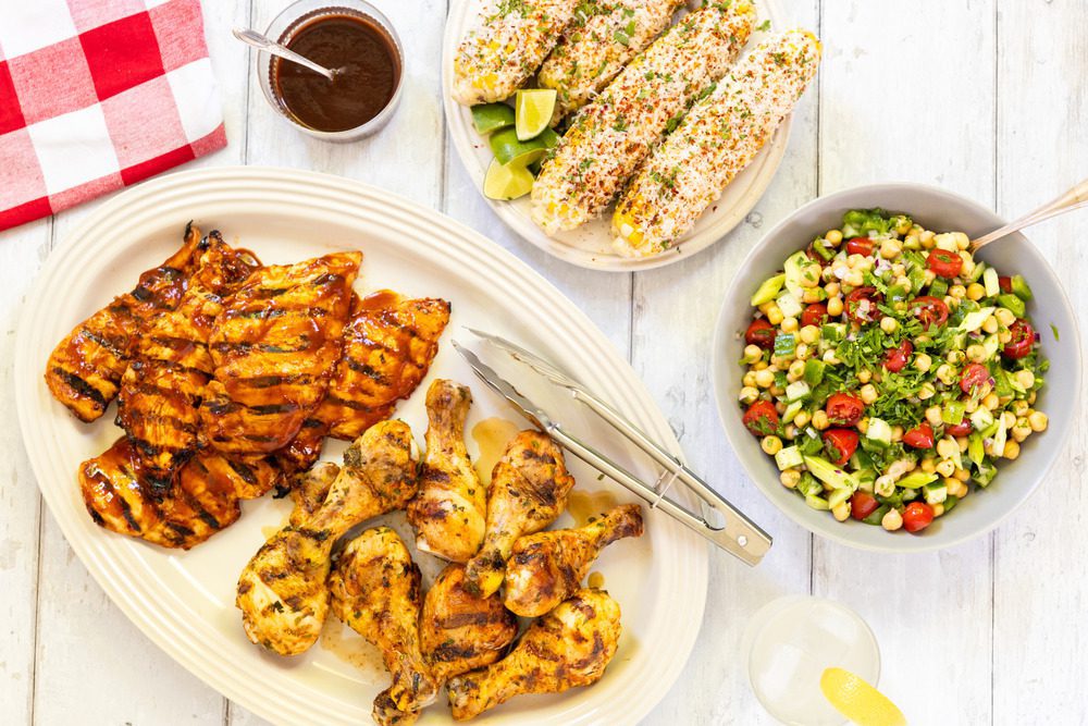 BBQ Chicken Variants with Sides