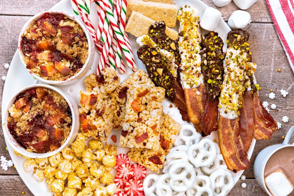 Festive Bacon Dessert Board