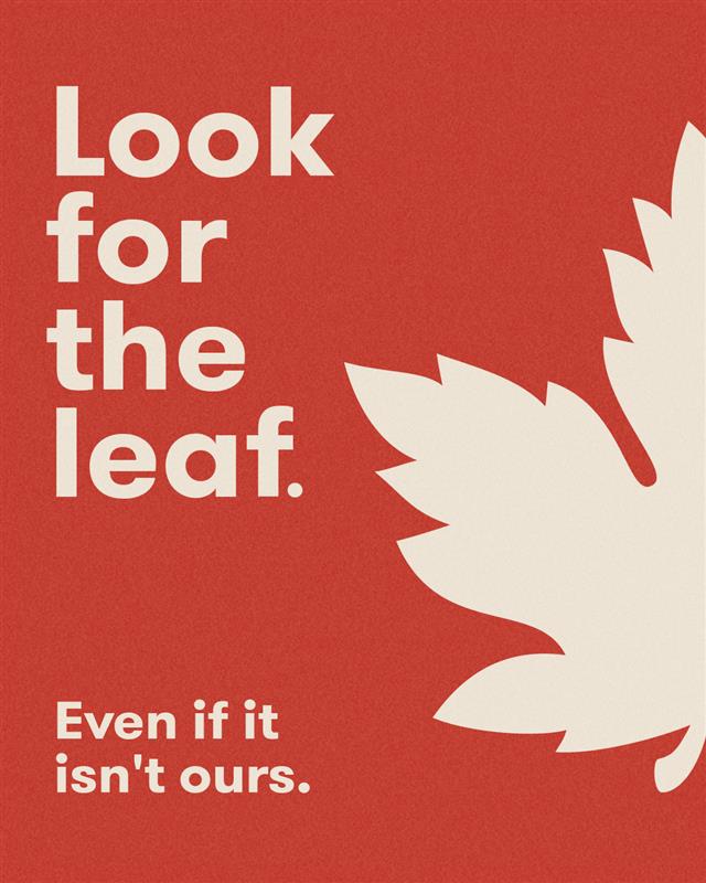 Look for the leaf banner