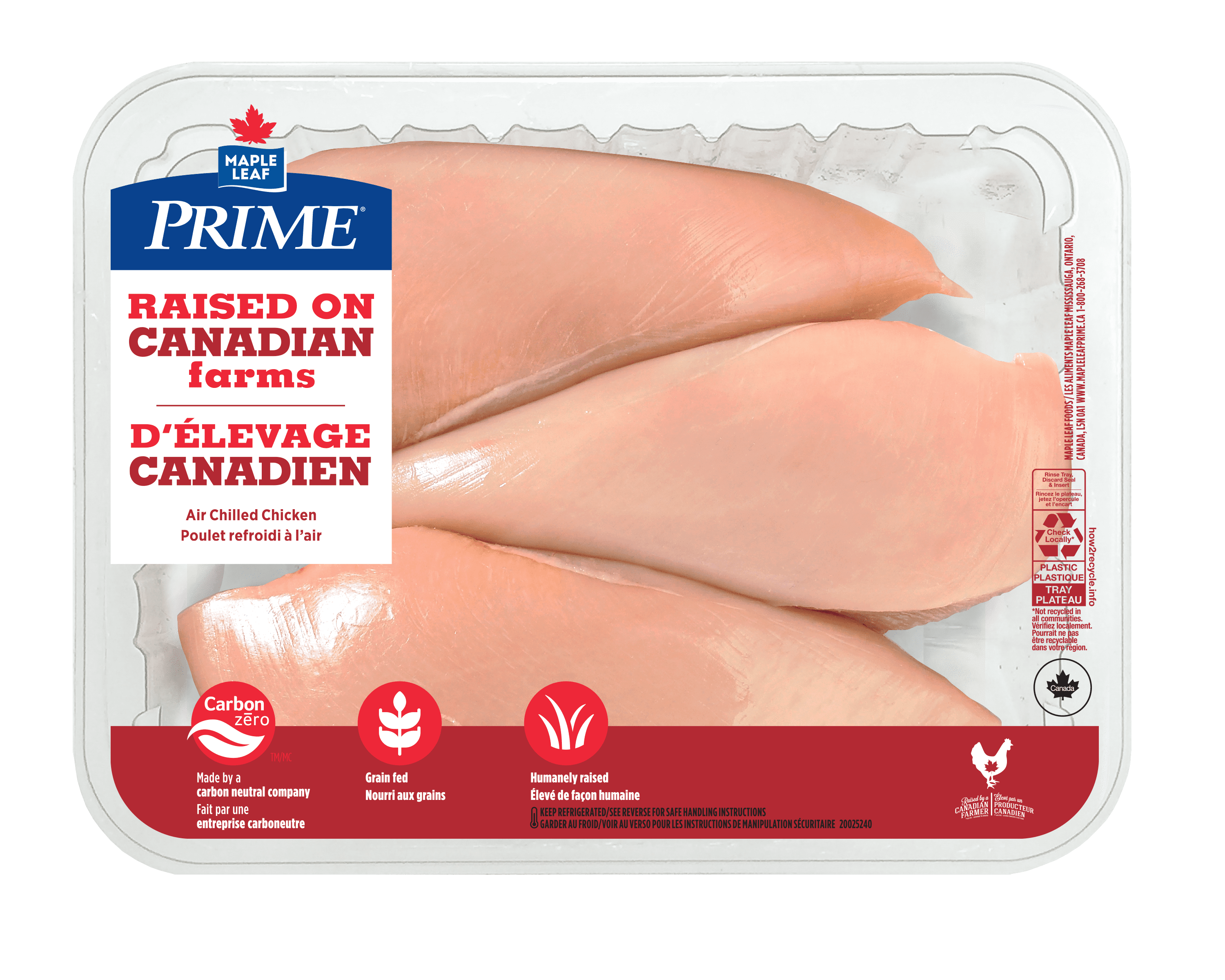 BONELESS SKINLESS CHICKEN BREAST RAISED ON CANADIAN FARMS