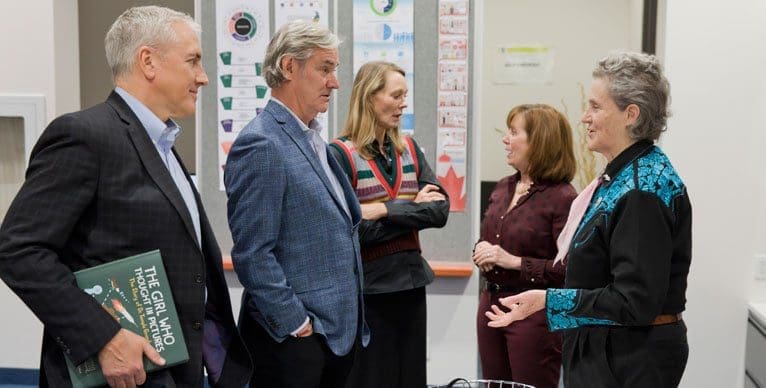 Dr. Temple Grandin with Michael McCain and others
