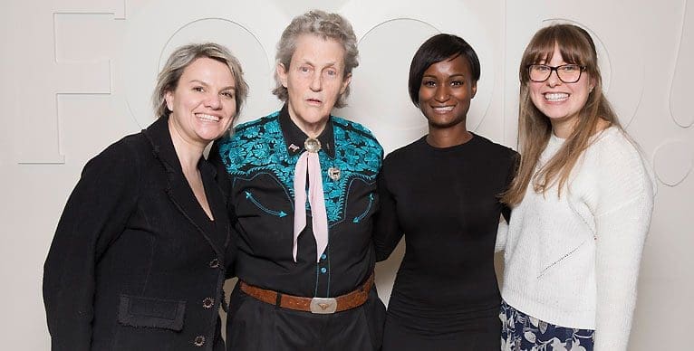 Dr. Temple Grandin and others at Maple Leaf Foods