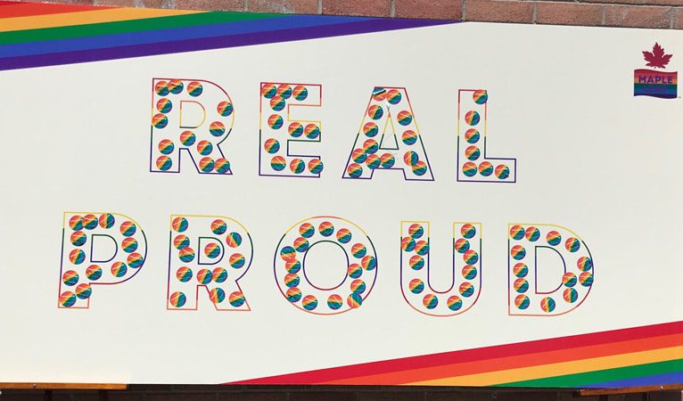 Maple Leaf Pride banner