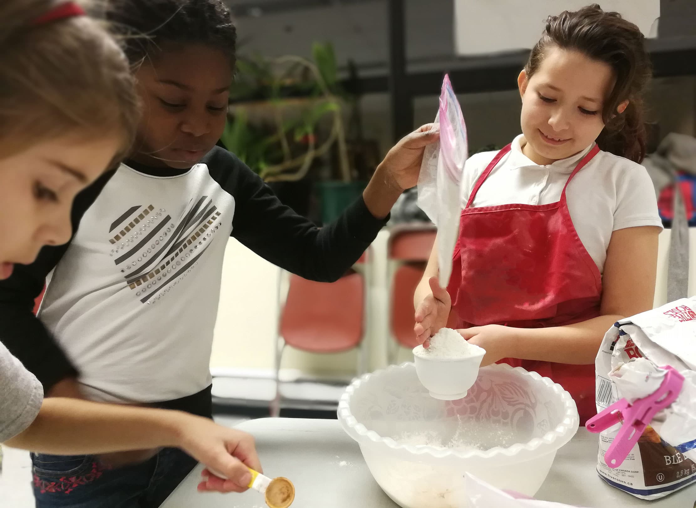 Children baking