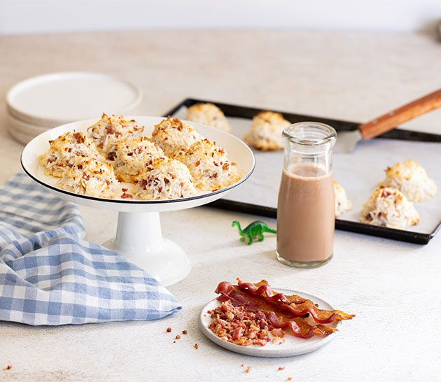 Sweet and Salty Bacon Coconut Macaroons