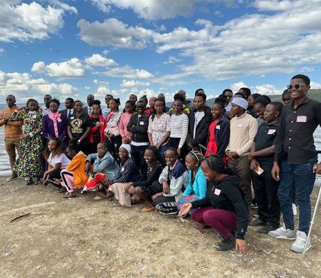 Some of our Wezesha students at the Lake Nakuru Game Park in Jan 2024