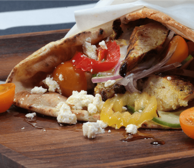 Mina chicken gyro recipe image
