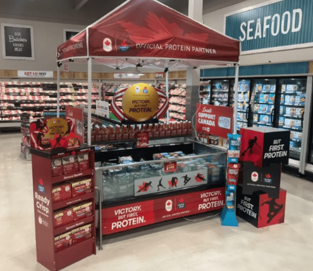 Maple Leaf in-store activation and signage