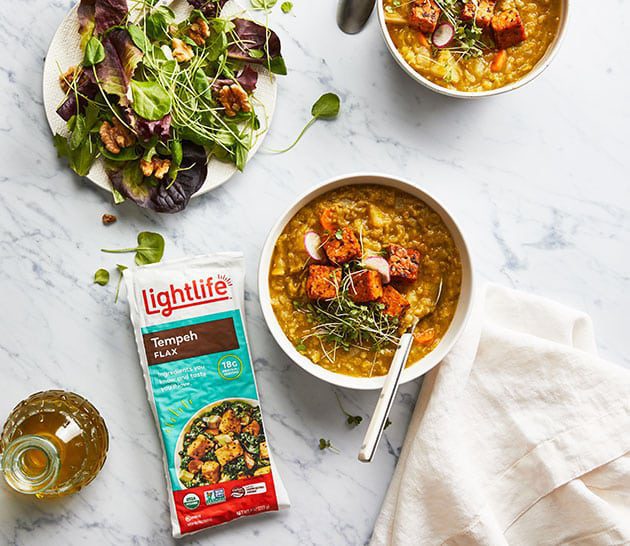 repas avec Lightlife Tempeh