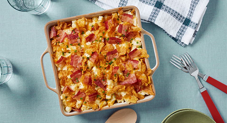 casserole de pommes de terre et bacon à la façon du Sud