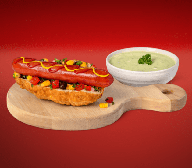Hot-dog dans du pain bannique 