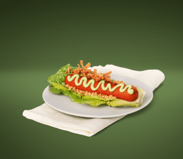 Hot-dog wonton